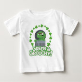 T-shirt Pour Bébé Oscar | Green & Grouchy ! (Devant)