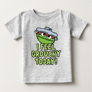 T-shirt Pour Bébé Oscar le Groupement Je Me Sens Grouchy Aujourd'H