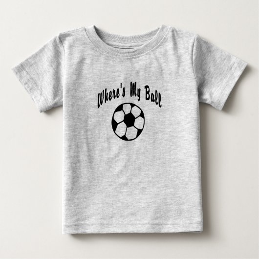 T-shirt Pour Bébé Où est My Soccer Ball ? (Devant)