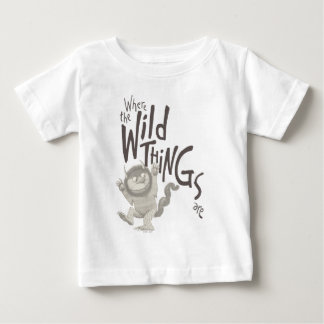 T-shirt Pour Bébé Où les choses sauvages sont citées