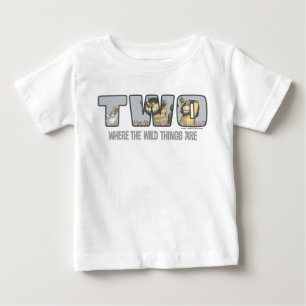 T-shirt Pour Bébé Où les choses sauvages sont le deuxième anniversai