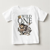 T-shirt Pour Bébé Où Les Choses Sauvages | Wild One 1er anniversaire (Devant)