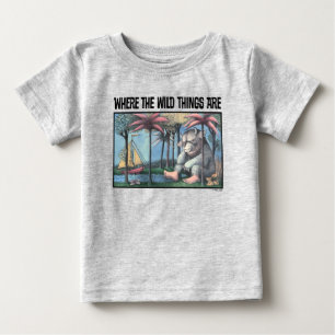 T-shirt Pour Bébé Où sont les bêtes sauvages   Couverture de livre