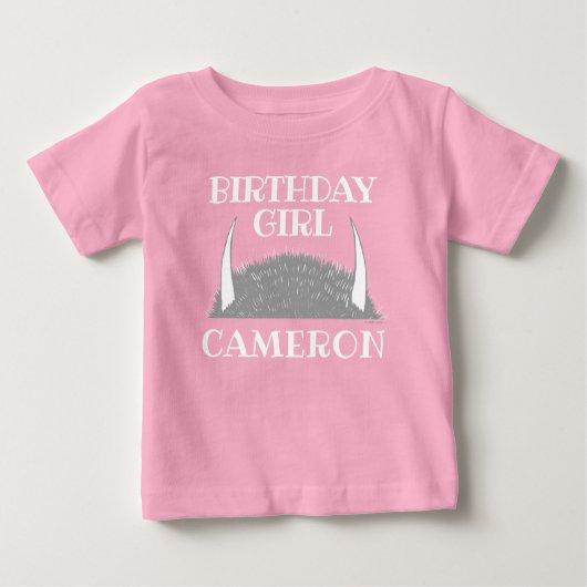 T-shirt Pour Bébé Où sont les choses sauvages | Fille d'anniversaire (Devant)