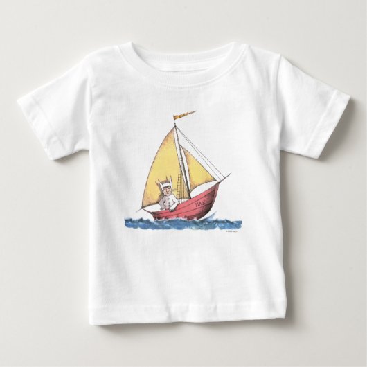T-shirt Pour Bébé Où sont les choses sauvages | Max Voile (Devant)