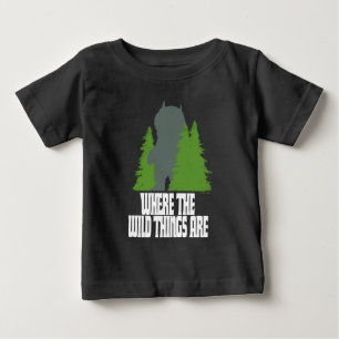 T-shirt Pour Bébé Où sont les choses sauvages Nature sauvage et ar