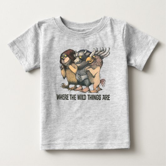 T-shirt Pour Bébé Où sont les monstres | Créatures (Devant)