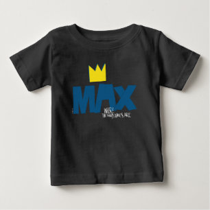 T-shirt Pour Bébé Où sont les monstres ?   Max et la Couronne