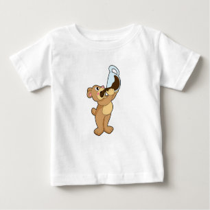 T-shirt Pour Bébé Ours avec café Coupe