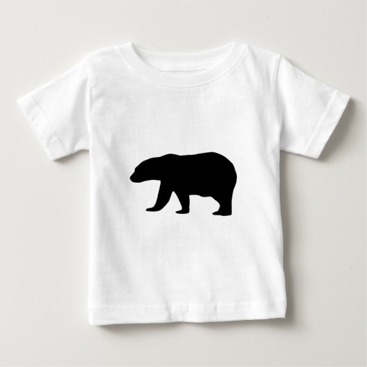 T-shirt Pour Bébé Ours blanc (Devant)
