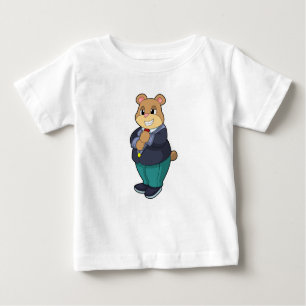 T-shirt Pour Bébé Ours comme chambre avec costume