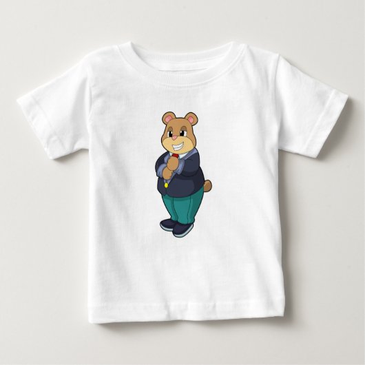 T-shirt Pour Bébé Ours comme chambre avec costume (Devant)