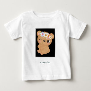 T-shirt Pour Bébé Ours de bébé adorable personnalisé