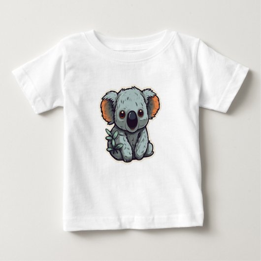 T-SHIRT POUR BÉBÉ OURS DE CARTOON KOALA (Devant)