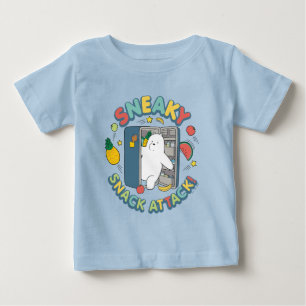 T-shirt Pour Bébé Ours De Glace - Attaque Snack Sneaky!