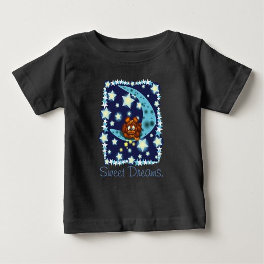 T-shirt Pour Bébé Ours de lune (Devant)