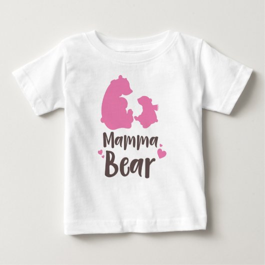 T-shirt Pour Bébé Ours De Maman, Ours Cub, Ours Mélange, Ours Petit, (Devant)