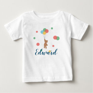 T-shirt Pour Bébé Ours en peluche avec ballons