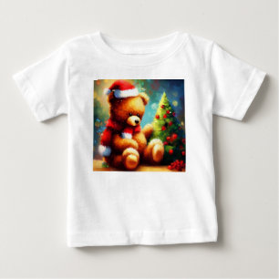 T-shirt Pour Bébé Ours en peluche de Noël 1