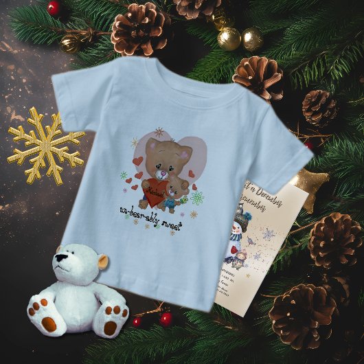 T-shirt Pour Bébé Ours en peluche incroyablement doux 
