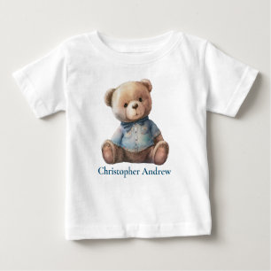 T-shirt Pour Bébé Ours en peluche personnalisé bébé garçon mignon ca