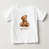 T-shirt Pour Bébé Ours en peluche personnalisé mignon (Devant)