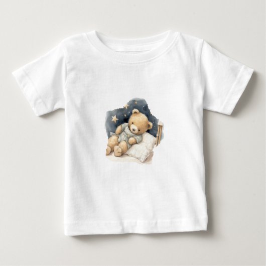 T-shirt Pour Bébé Ours endormi (Devant)