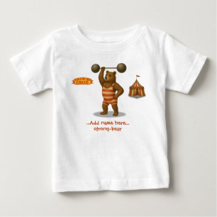 T-shirt Pour Bébé Ours fort personnalisé