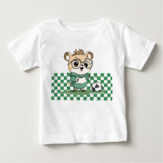 T-shirt Pour Bébé Ours mignon avec balle de football