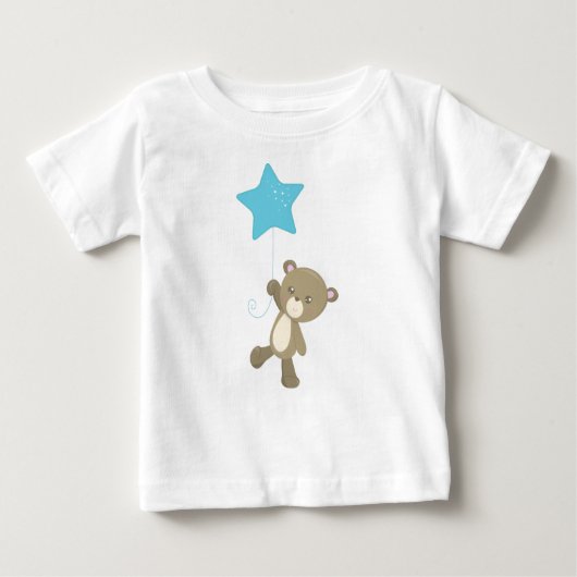 T-shirt Pour Bébé Ours Mignonne, Ours Avec Ballotte, Petite Ours, Ét (Devant)