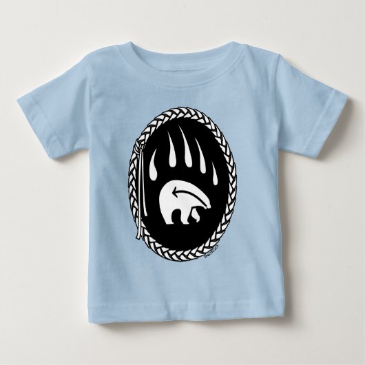 T-shirt Pour Bébé Ours Polaire Chemise bébé Tribal Ours Bébé Tee (Devant)