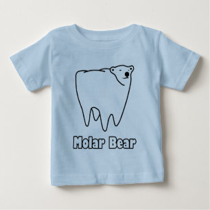 T-shirt Pour Bébé Ours polaire de dent d'ours molaire