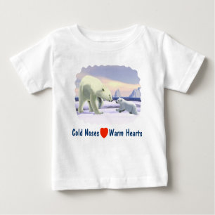 T-shirt Pour Bébé Ours Polaire - Mama Nez Meilleur