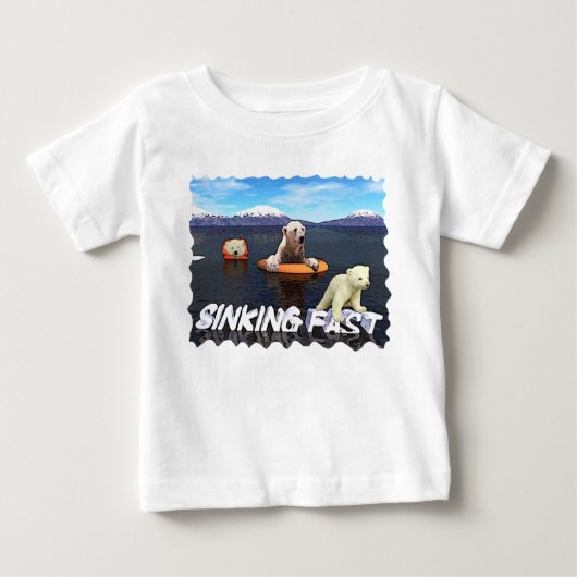 T-shirt Pour Bébé Ours polaires - Sinking Fast (Devant)