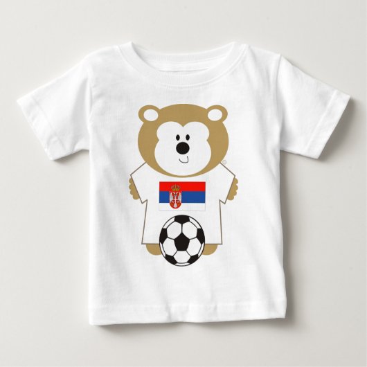 T-SHIRT POUR BÉBÉ OURS SERBIE (Devant)