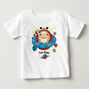 T-shirt Pour Bébé Ours spatial UFO