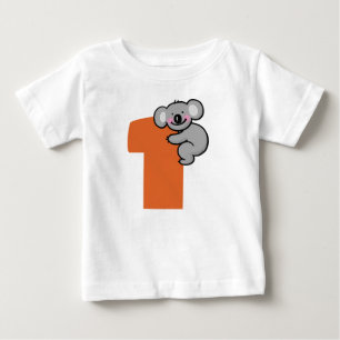 T-shirt Pour Bébé Ourson Koala Mignon Un An Douce Première Année