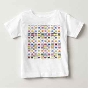 T-shirt Pour Bébé Ovales et Rectangles - Petit Jardin Fleur