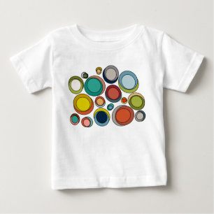 T-shirt Pour Bébé Ovales modernes du milieu du siècle