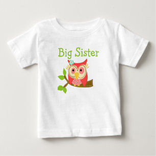 T-shirt Pour Bébé Owl Big Sister