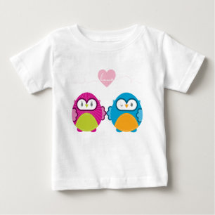 T-shirt Pour Bébé OWL LOVE :: fille vive + garçon