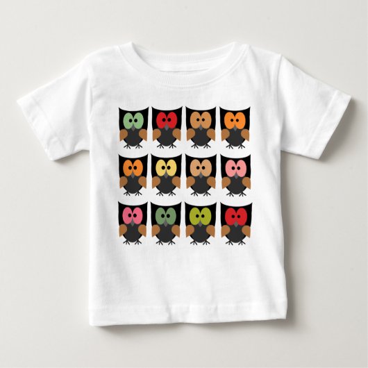 T-shirt Pour Bébé Owl T Shirt (Devant)