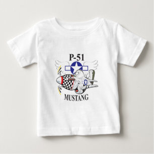 T-shirt Pour Bébé p-51 mustang