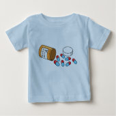 T-shirt Pour Bébé P a lieu pour des heures de récréation (Devant)