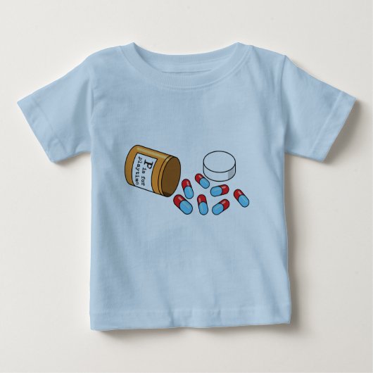 T-shirt Pour Bébé P a lieu pour des heures de récréation (Devant)