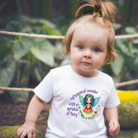 T-shirt Pour Bébé Pailleté de Fée Fantaisiste