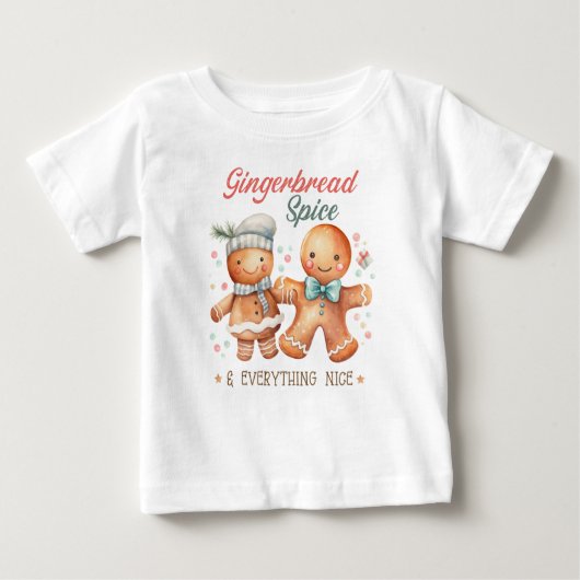 T-shirt Pour Bébé Pain d'épices et tout Nice (Devant)