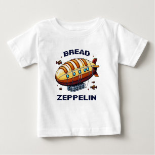 T-shirt Pour Bébé Pain Zeppelin - Pixel Art Airship Retro Design