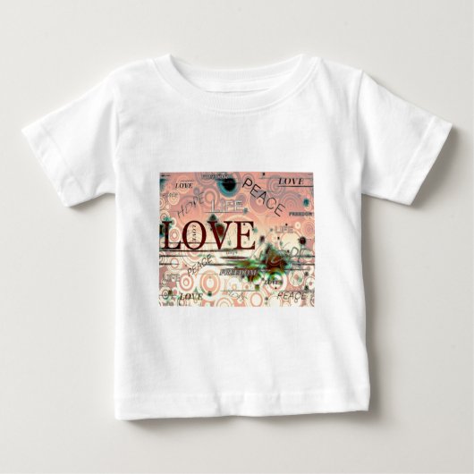 T-shirt Pour Bébé Paix (Devant)