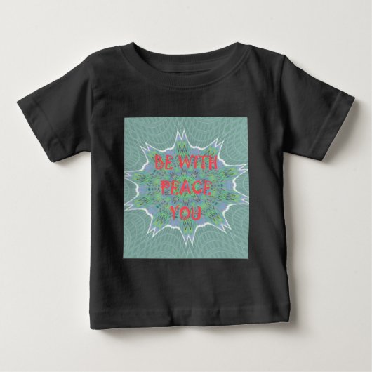 T-shirt Pour Bébé Paix, Amour et Afrique Imprimer : Paix Soyez avec (Devant)